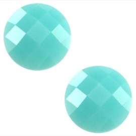 2 x Basic cabochon 10mm Erinite green opal