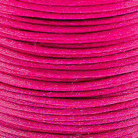 2 meter Macrame Satijndraad 1.0 mm Fuchsia