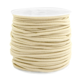 1 meter Gekleurd elastisch draad 2.5mm Beige gold