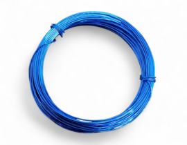 Aluminium draad 0,8 mm dik, 10m per rol,  Blue