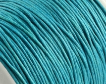 10 meter waxkoord 1,5mm dik kleur: Sky Blue