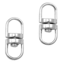 5 x tussenstuk sleutelhanger ring en hanger 20mm