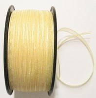 10 meter luxe organza lint goud geel transparant 10 mm