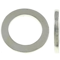 5 x Grote metalen gesloten  ring 32 x 2mm gat: c.a. 22,5mm