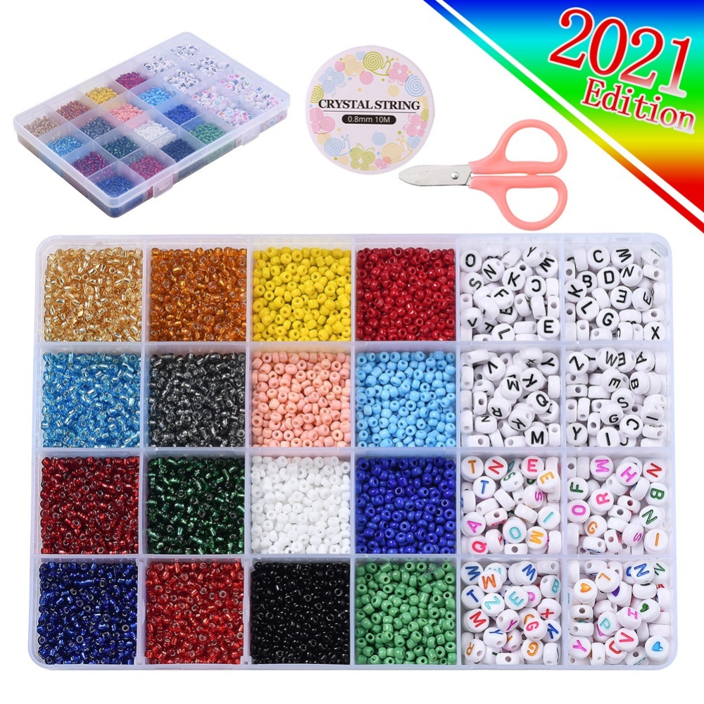 1 x DIY stretch sieraden maken set  + accessoires