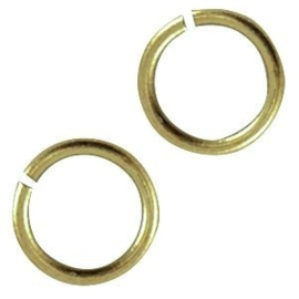 10 x DQ Metaal buigring antiek brons 8 mm