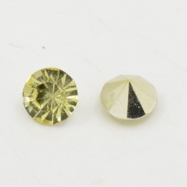 15 stuks Puntsteen Resin kunsthars SS12 c.a. 3,5mm Citrine