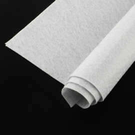 1 x Groot vel Vilt - Ultrasuede, Beadbacking - Beading Foundation 300 x 300 x 1mm licht grijs