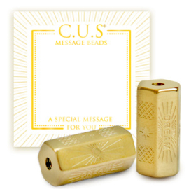 1 x C.U.S® Sieraden message beads "dream" Goud (nikkelvrij)