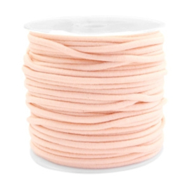 1 meter Gekleurd elastisch draad 2.5mm Pastel peach