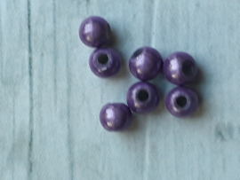 10 x Mooie miracle beads paars 5 x 5 mm gat: 1 mm