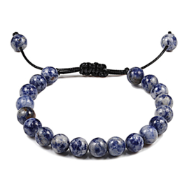 Armband verstelbaar met sodalite kralen 8mm