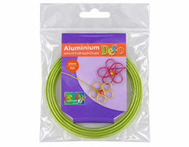 1 rol Vaessen Creative aluminiumdraad 2 mm x 5 m – mintgroen (Nikkelvrij)