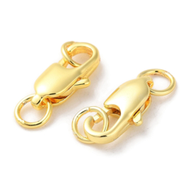 1 x Verbindingssluiting 12 x 2,8mm met ringen 5 x 1mm Ø 3,5mm Goud kleur