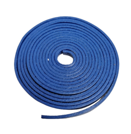 100cm  DQ leer plat 5 x 2mm blauw