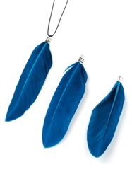 3 x Hangers veer 70-80x12-20mm donker blauw