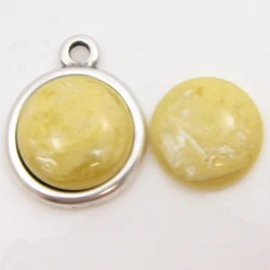 1 x Polaris Cabochon Vanille 12mm