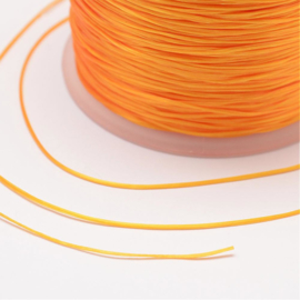 5 meter rond elastisch draad 0,2mm orange