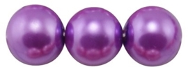 25 x prachtige glasparel kleur: DarkOrchid 10mm