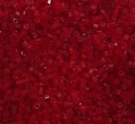 20 gram rocailles  rood 1 x 1,5 mm
