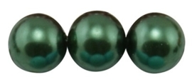 50 x  glasparel kleur: DarkGreen 4mm