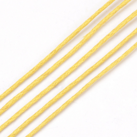 10 meter Waxkoord katoen 1 mm – maïsgeel - mellow yellow