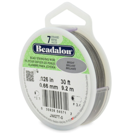 1 rol 7 Strand Stainless Steel RVS gecoat staaldraad 0,66 mm 9,2 meter