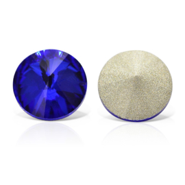 1 x Puntsteen Rivoli Preciosa SS45 Setting c.a.10 x 5mm Cobalt