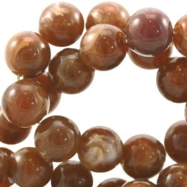 40x Perla beads 6mm Smoked topaz