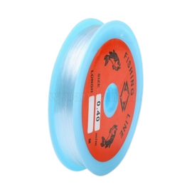 1 rol transparant nylon visdraad draad 0,4mm 100 meter per rol