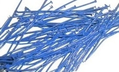 100 x electroplated nietstiften 50 x 0,7mm, Donker blauw-paars lees omschrijving