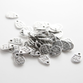 10 stuks tibetaans zilveren bedeltjes made for you 11 x 8 x 1mm gat: 1mm ♥