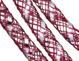 1 meter Mesh tubing netslang / gaaskoord 8 mm – keuze uit meerdere kleuren A