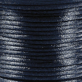 2meter Macramé Draad 2 mm Navy Blue