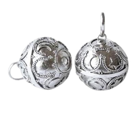 Echt Sterling 925 zilveren harmony ball Engelenroeper kooi met klankbol 20mm