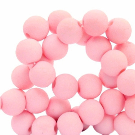 30 x 6 mm acryl kralen Pink