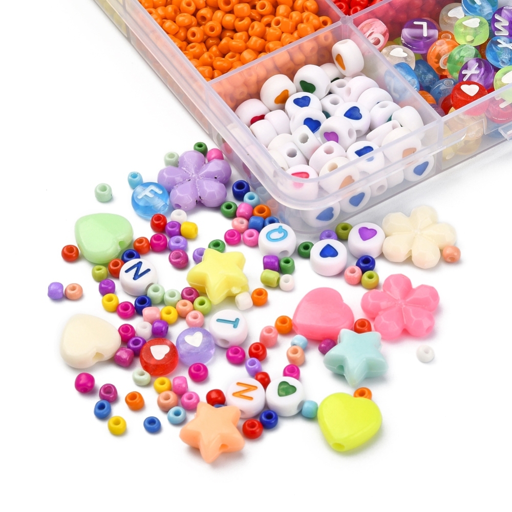 1 x DIY armbandjes maken set  – regenboogmix