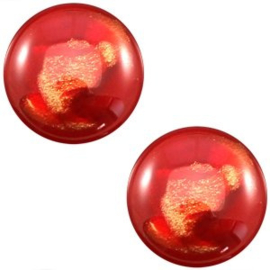 10 x Polaris Cabochon 7mm Jais Red