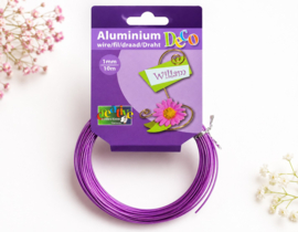 1 x Rol Vaessen Creative aluminiumdraad 1 mm x 10 m – lavender