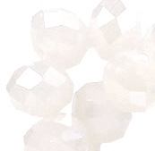 20 Stuks facet acrylkraal diamond white rond 8 mm