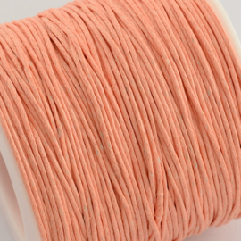 1 rol Waxkoord katoen 1 mm – peachpuff – 90 meter (past niet door de brievenbus)