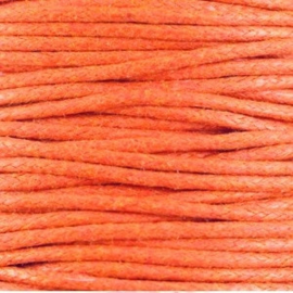 10 meter Waxkoord 1.5 mm Warm Orange