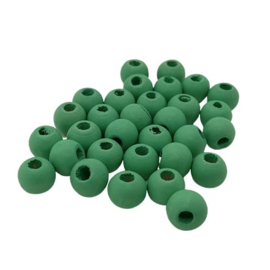 30 x Houten Kralen Rond 6 mm sea Green