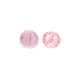 10 x Top Facet kralen 7,5 x 8 mm – gat 1,6 mm – roze