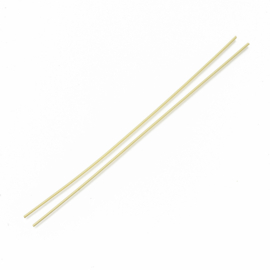 20 cm x 1,6mm koper spiraaldraad, goudkleur messing, duurzame plating