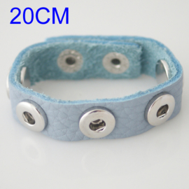 Armband pastel blauw 20 cm