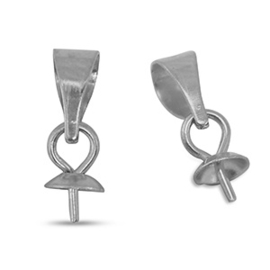 1 x Roestvrij stalen (RVS) Stainless steel onderdelen eindkapjes voor kralen