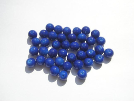 20 stuks Frisse blauwe ronde kralen 8 mm Gat: 1mm