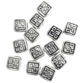 25 stuks tibetaans zilveren tussenzetsels kralen 5 x 3mm