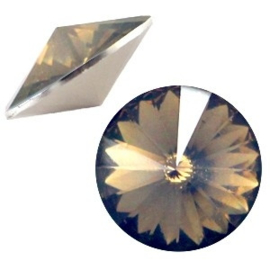 1 x  1122- Rivoli puntsteen12 mm Greige opal ca. 12 mm